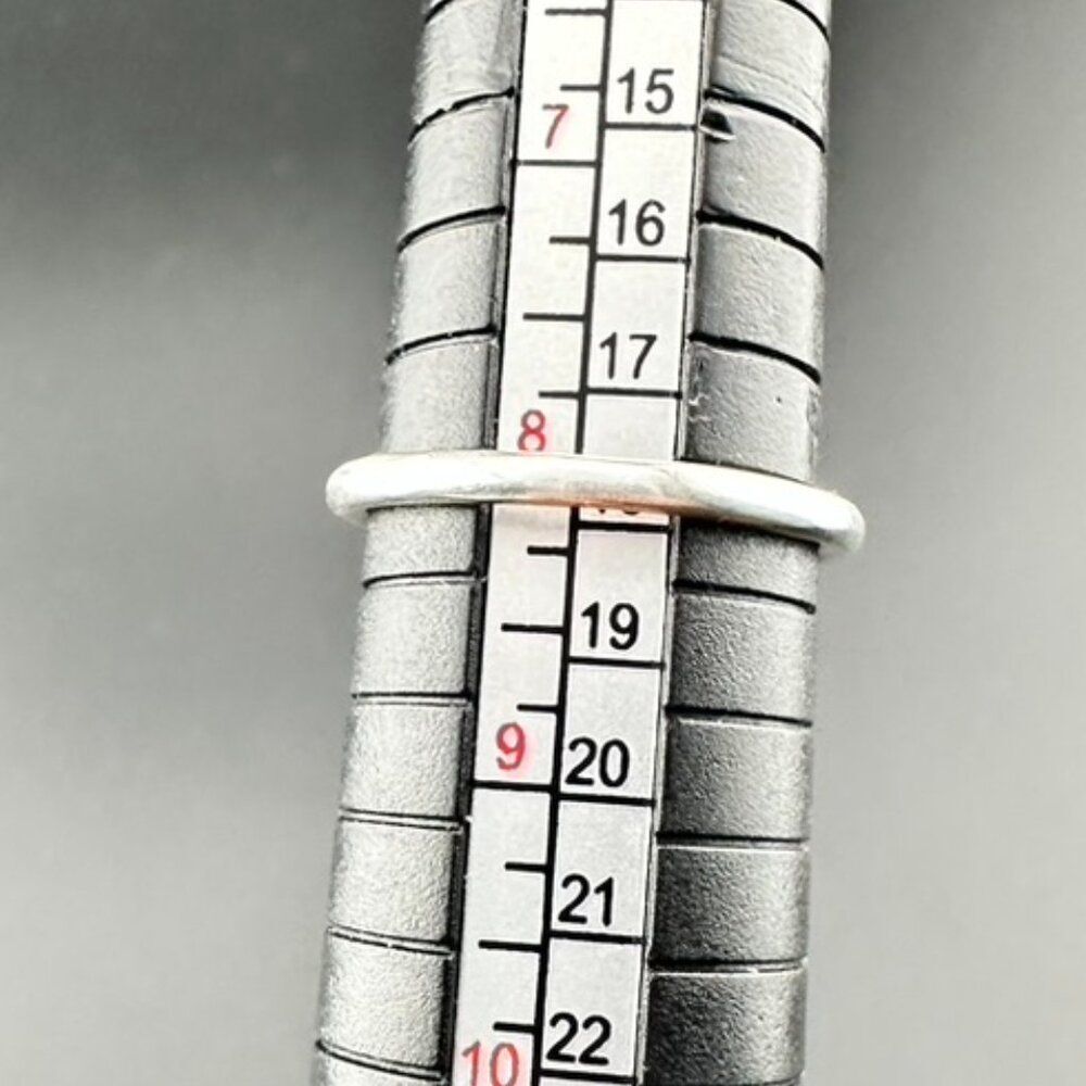 Dune Jewelry Sterling Silver Beach Sand Stacker Ring - Size 8 - Picture 7 of 7